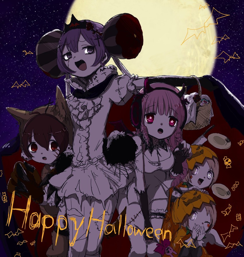 swim swim, ruler, tama, minael, and yunael (mahou shoujo ikusei keikaku and 1 more) drawn by taega_chima
