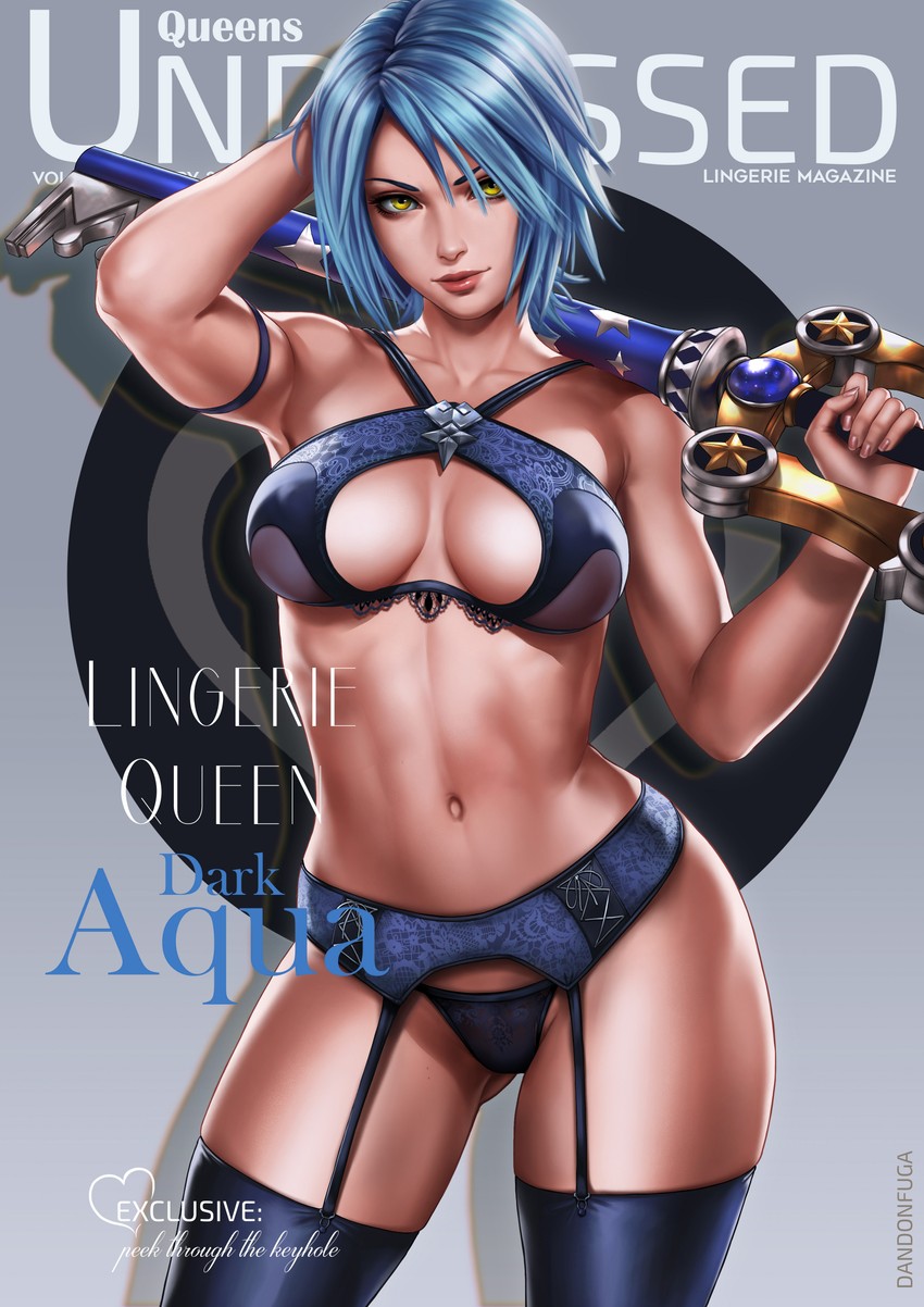 aqua (kingdom hearts and 1 more) drawn by dandon_fuga