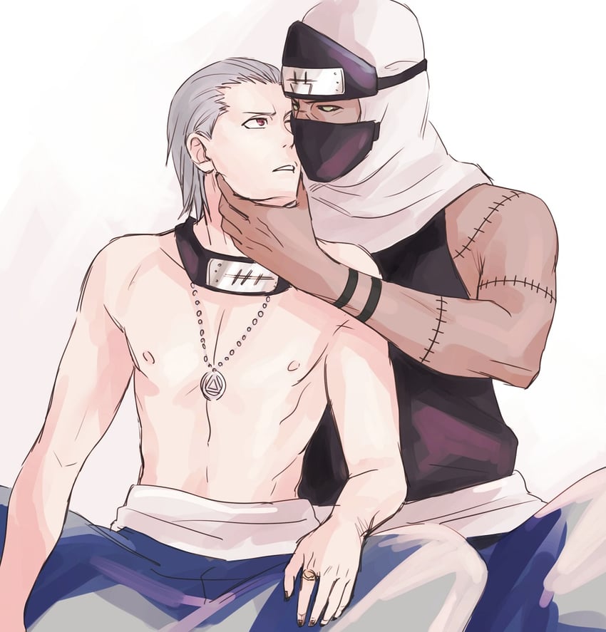 hidan and kakuzu (naruto and 1 more) drawn by yi_(199702090505)