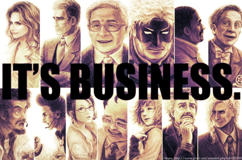 yuri petrov, saitou, agnes joubert, albert maverick, legend, and 8 more (tiger & bunny) drawn by cocura