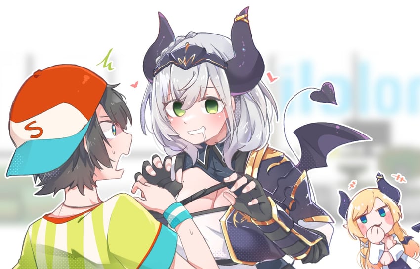 oozora subaru, shirogane noel, and yuzuki choco (hololive) drawn by starblame