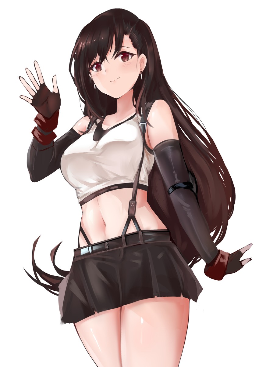 tifa lockhart (final fantasy and 2 more) drawn by mujinbensin