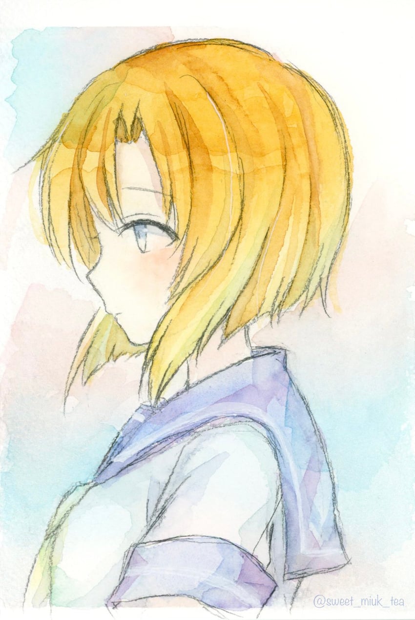ryuuguu rena (higurashi no naku koro ni) drawn by sweet_miuk_tea