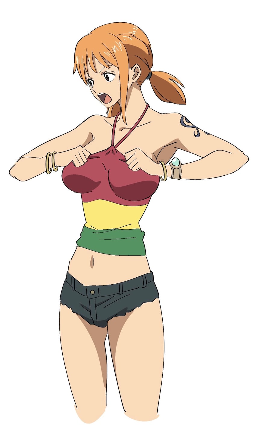 nami (one piece and 1 more) drawn by o_draunjoker_x