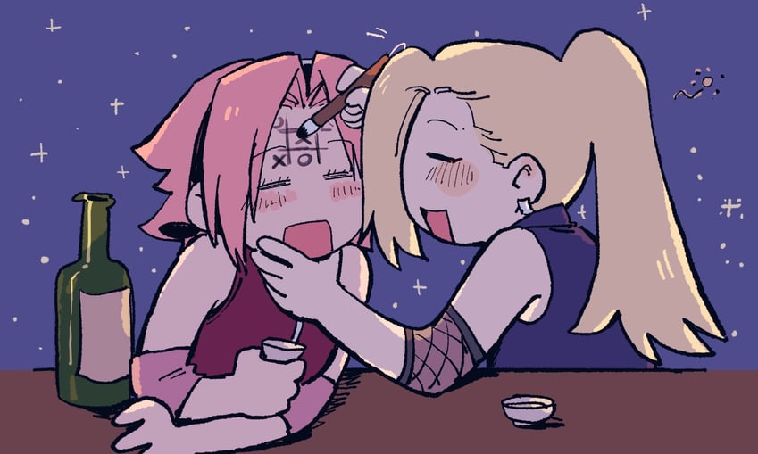 haruno sakura and yamanaka ino (naruto and 1 more) drawn by 79x_(ox79xo)
