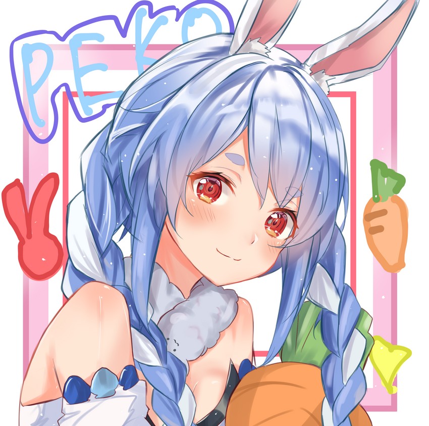 usada pekora and don-chan (hololive) drawn by nono_i831