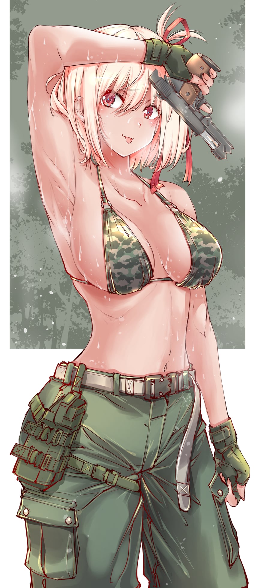 nishikigi chisato (lycoris recoil) drawn by yazawa_mana