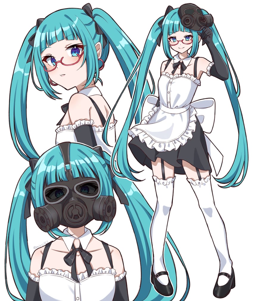 hatsune miku (vocaloid and 1 more) drawn by mirumiru_(miru36i)