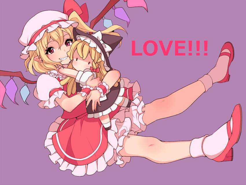 kirisame marisa and flandre scarlet (touhou) drawn by inari_(inariya)