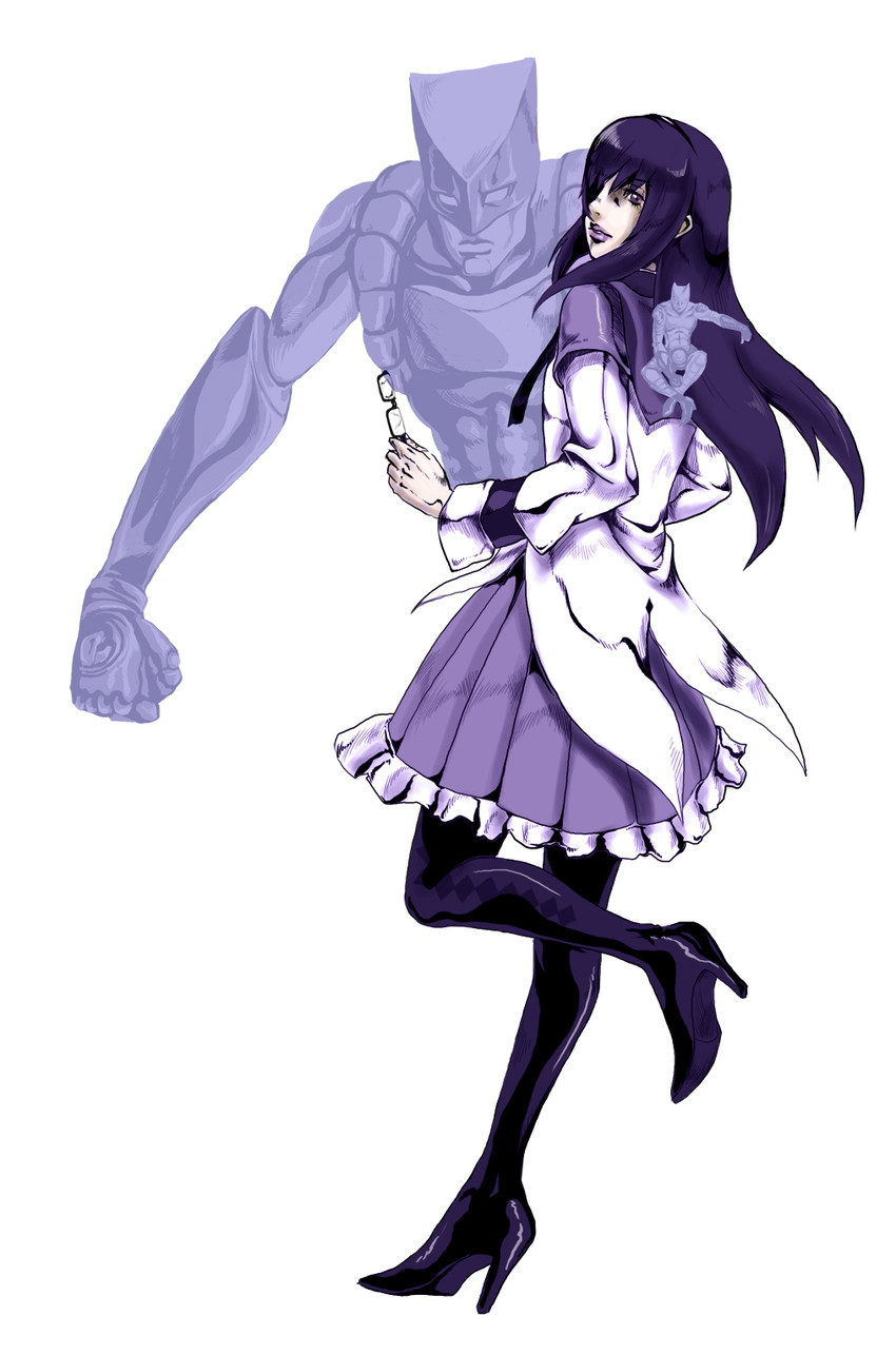 akemi homura, killer queen, and the world (mahou shoujo madoka magica and 2 more) drawn by teku_(the3dempire)