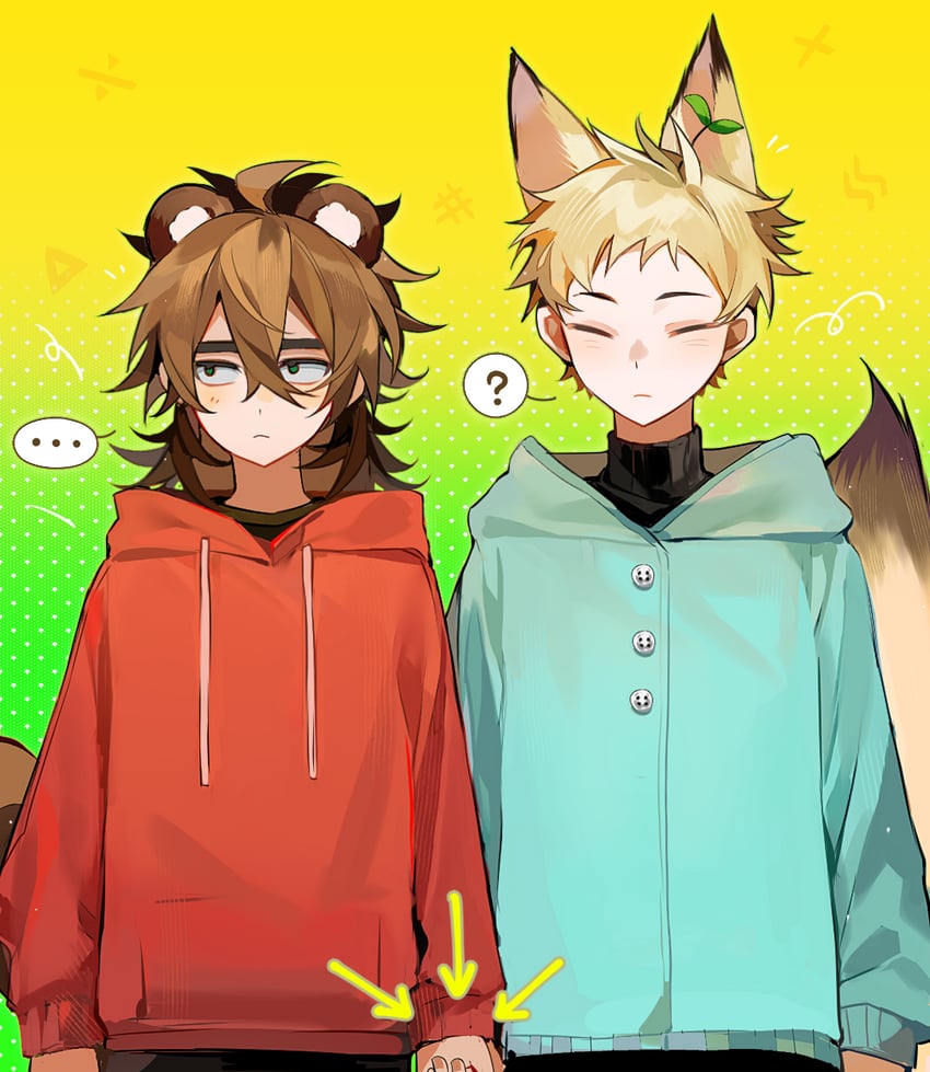 atou haruki and isoi reiji (saibou shinkyoku) drawn by jian_1016