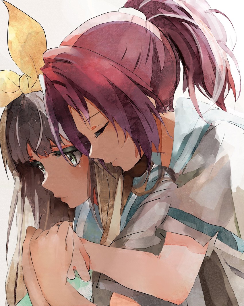 nakagawa natsuki and yoshikawa yuuko (hibike! euphonium) drawn by kataru_(ubw-emiya)