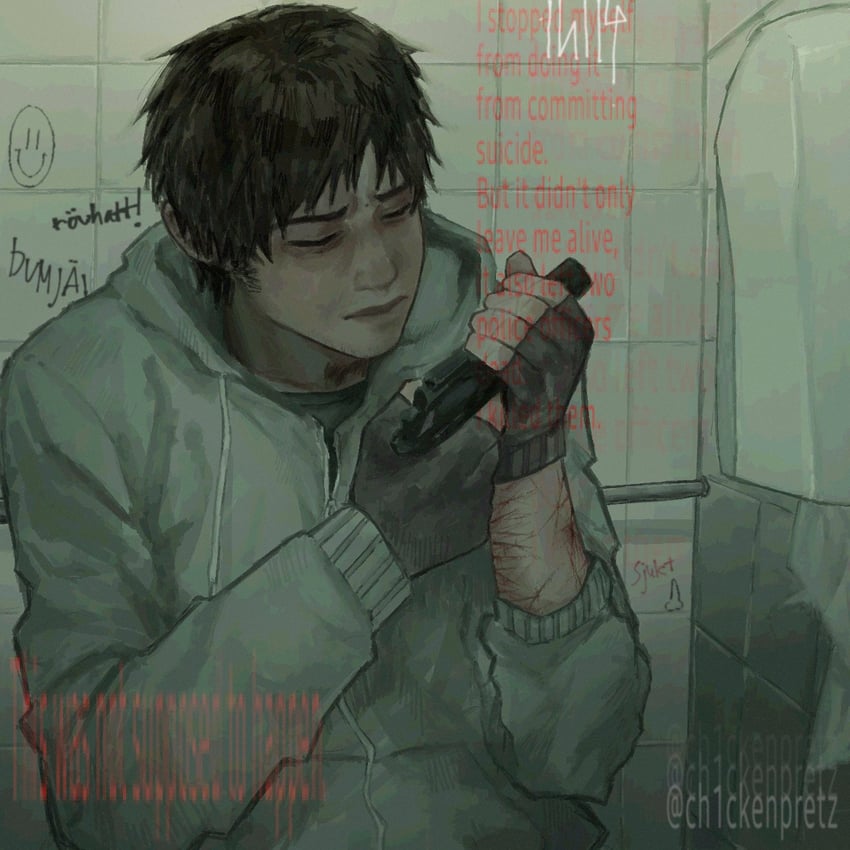 simon henriksson (cry of fear) drawn by ch1ckenpretz