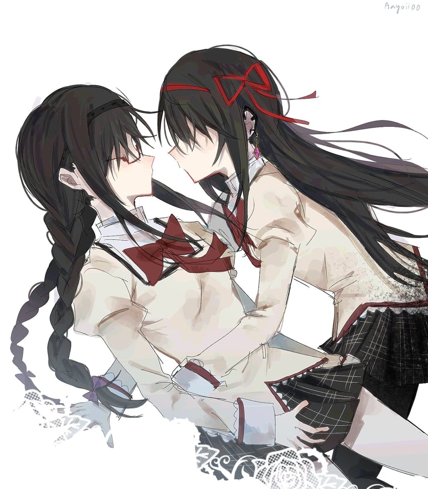akemi homura (mahou shoujo madoka magica and 1 more) drawn by aayoii_00