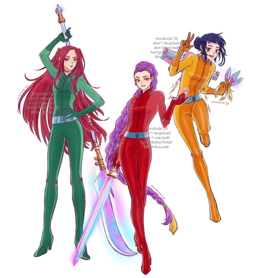 alex, clover, sam, rumi, zoey, and 1 more (totally spies and 1 more) drawn by ironduuude