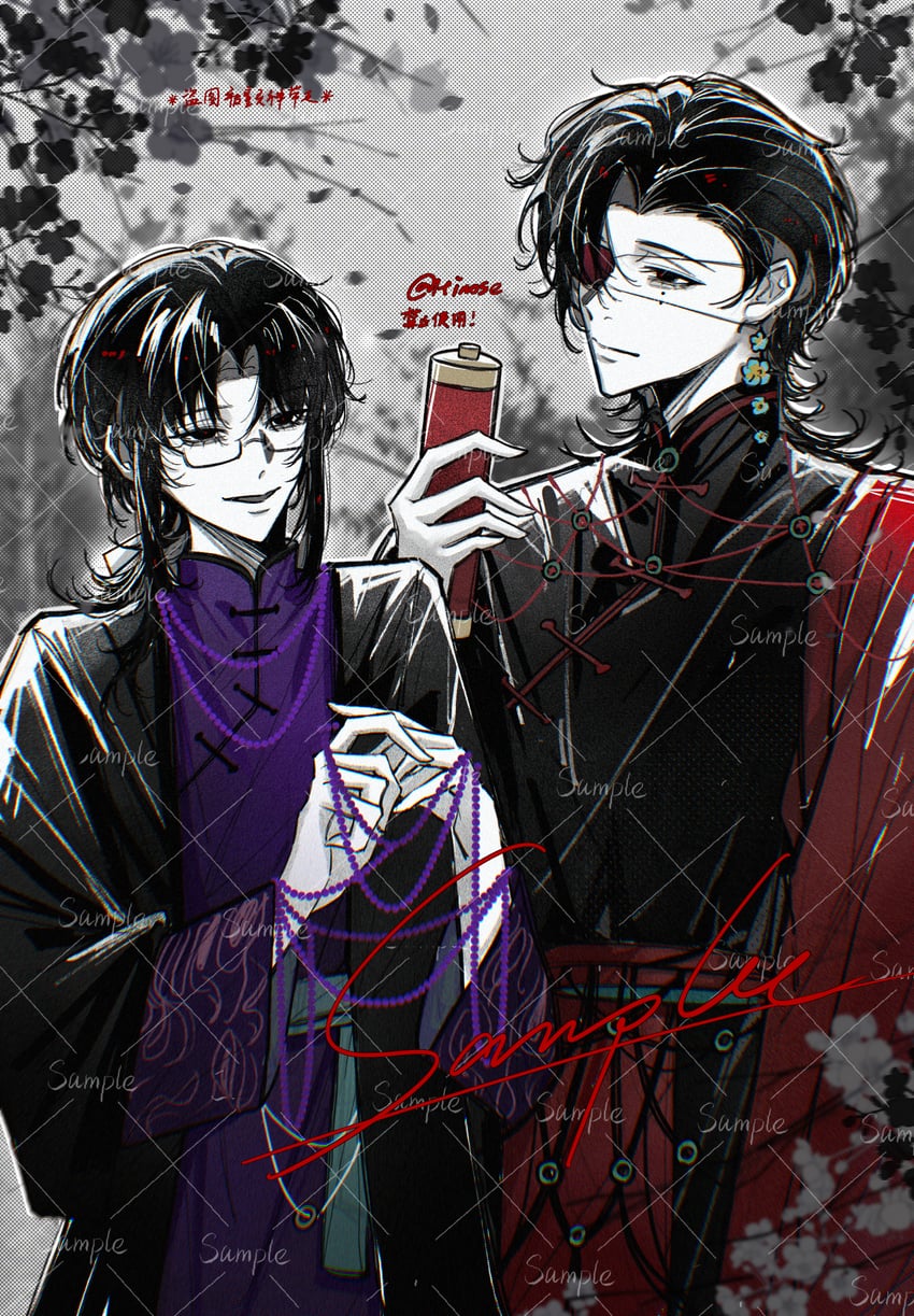 huai yunqing and chu yujun (touqi guaitan) drawn by glorybluerain