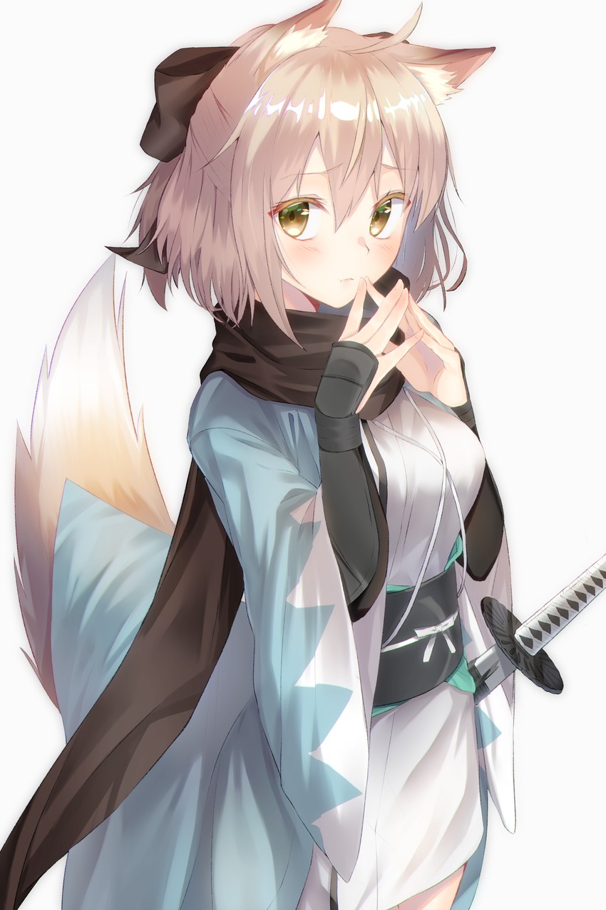 okita souji (fate and 2 more) drawn by jun_(aousa0328)