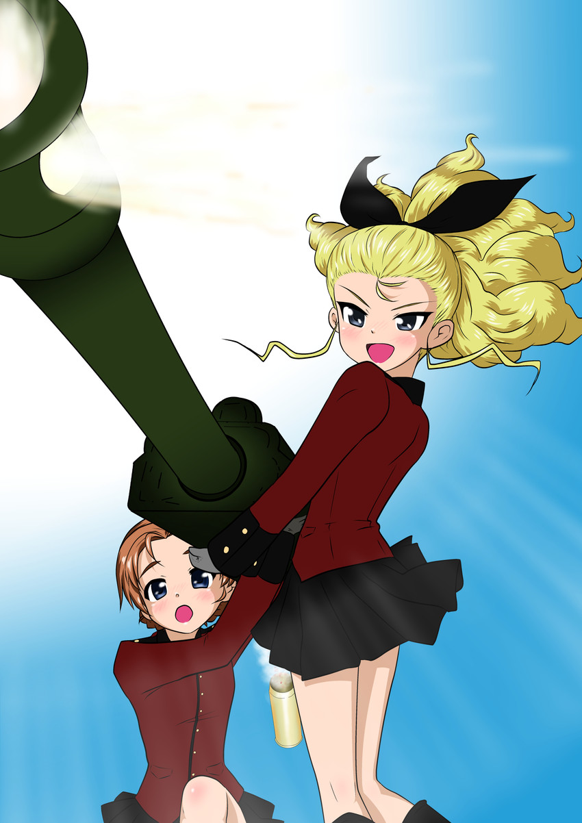 orange pekoe and assam (girls und panzer) drawn by yamucya01