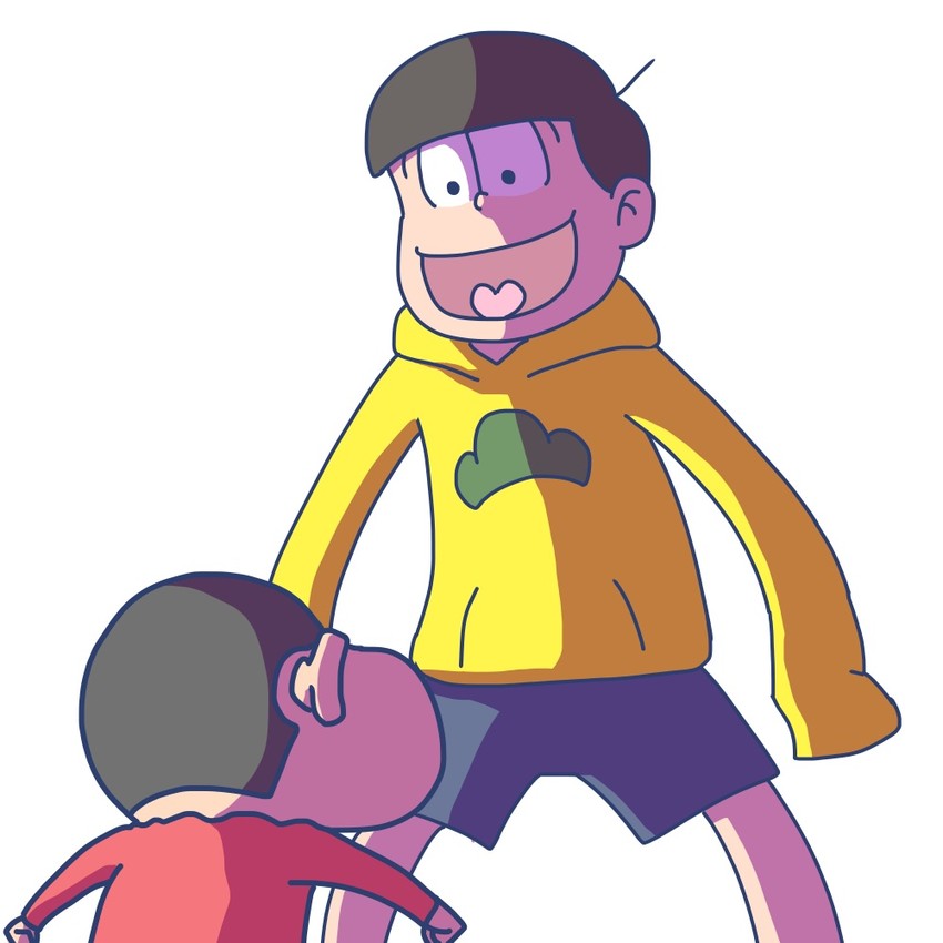 matsuno jyushimatsu and nohara shinnosuke (osomatsu and 3 more) drawn by zakuro_(mariboy)