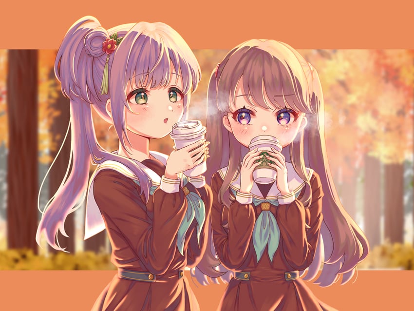 fujishima megumi and otomune kozue (love live! and 2 more) drawn by hiyori_(20hiyori727)