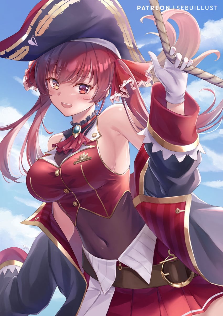 houshou marine (hololive) drawn by sebu_illust
