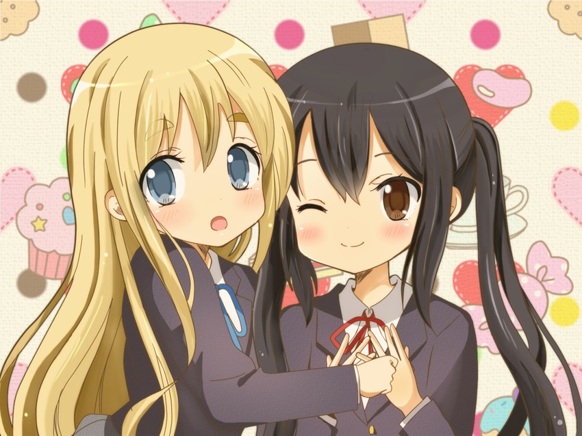 nakano azusa and kotobuki tsumugi (k-on!) drawn by ryoutan