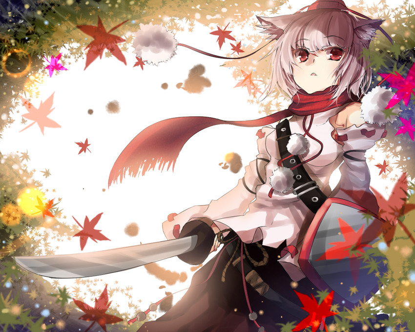 inubashiri momiji (touhou) drawn by blizzomos
