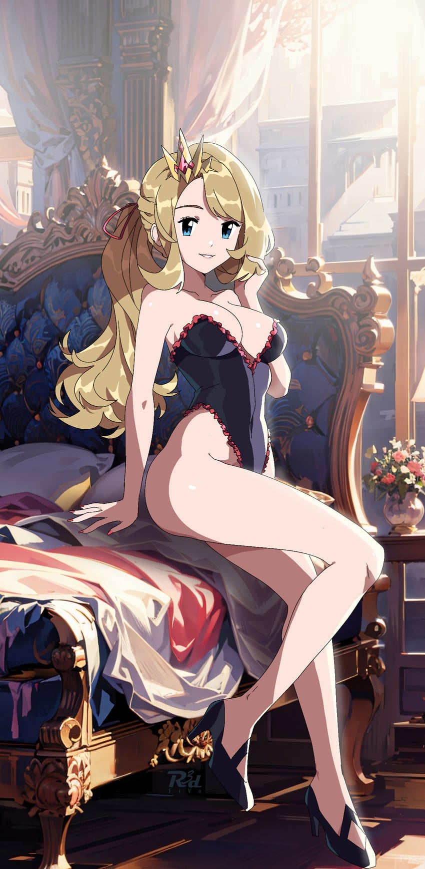 serena (pokemon and 1 more) drawn by r3dfive