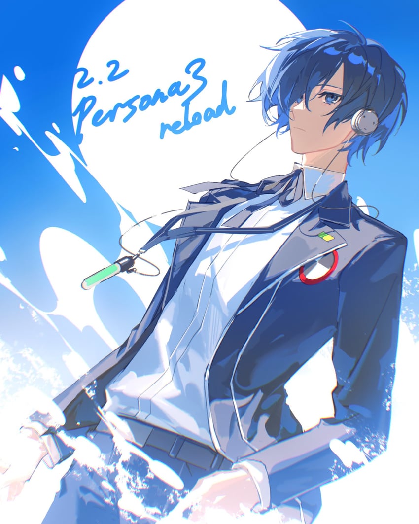 yuuki makoto (persona and 2 more) drawn by lluyss