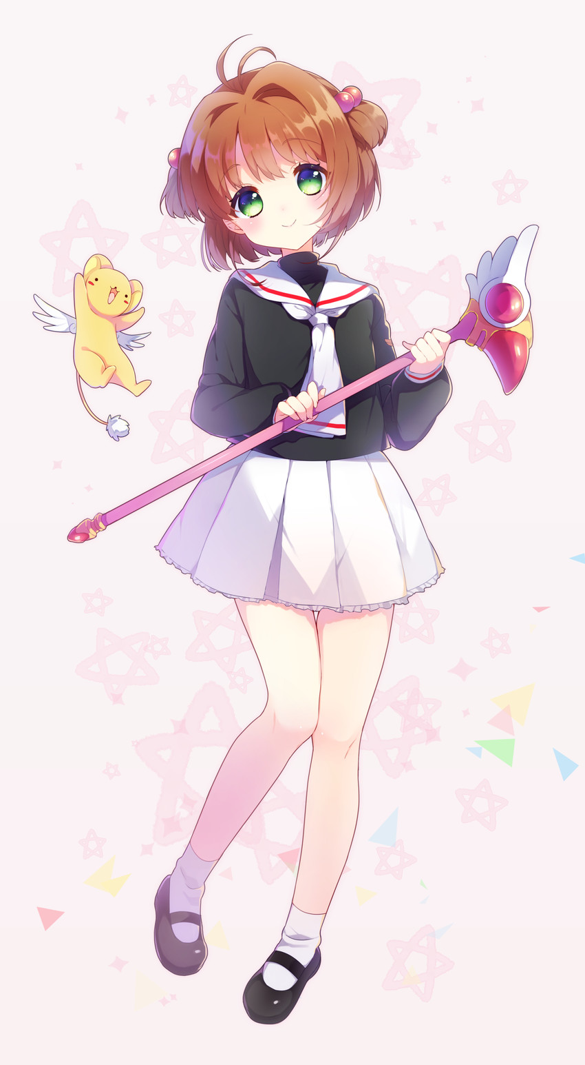 kinomoto sakura and kero (cardcaptor sakura) drawn by reta_(honoka1230zero)