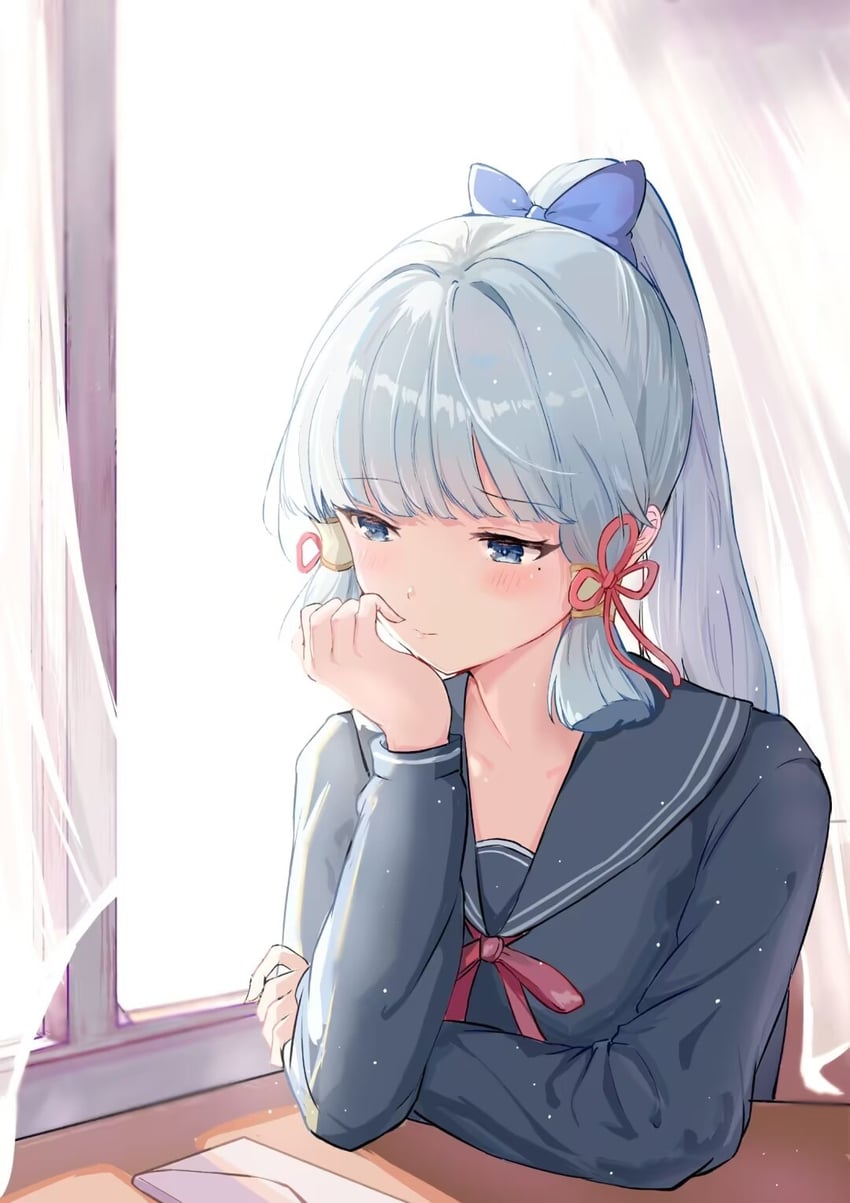 kamisato ayaka (genshin impact) drawn by hakugyokurou_no_oojou-sama