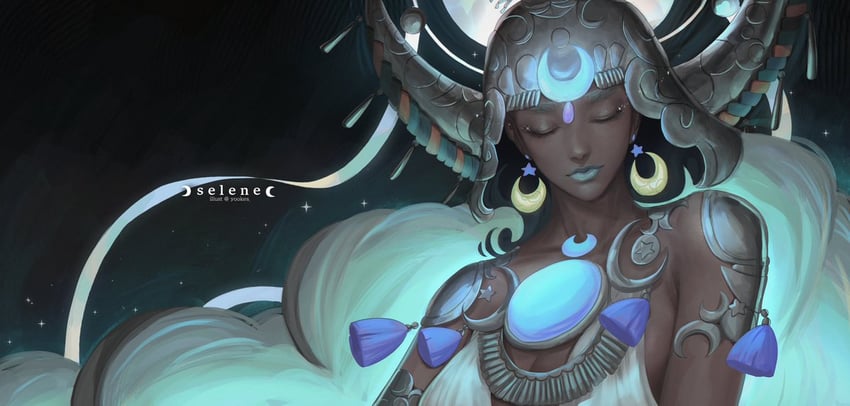 selene (hades and 1 more) drawn by yuki_lu