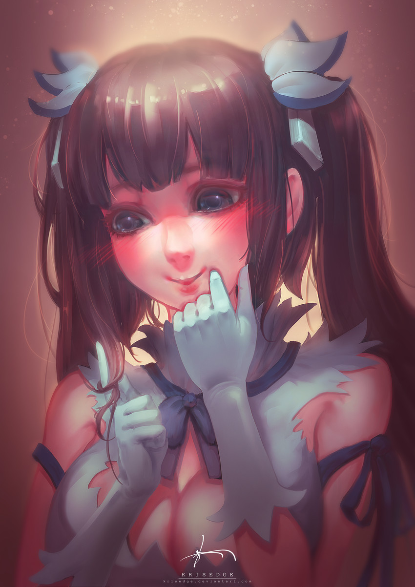 hestia (dungeon ni deai wo motomeru no wa machigatteiru darou ka) drawn by krisedge