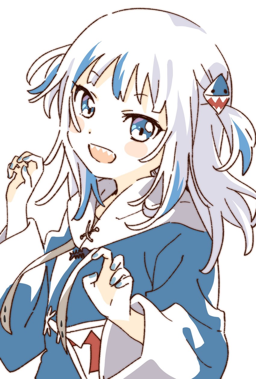 gawr gura (hololive and 1 more) drawn by namori