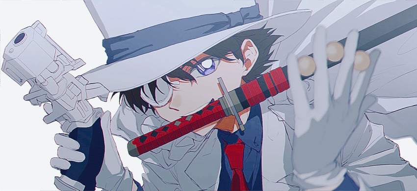 kaitou kid (meitantei conan and 1 more) drawn by itomaki_(itoma_11010)