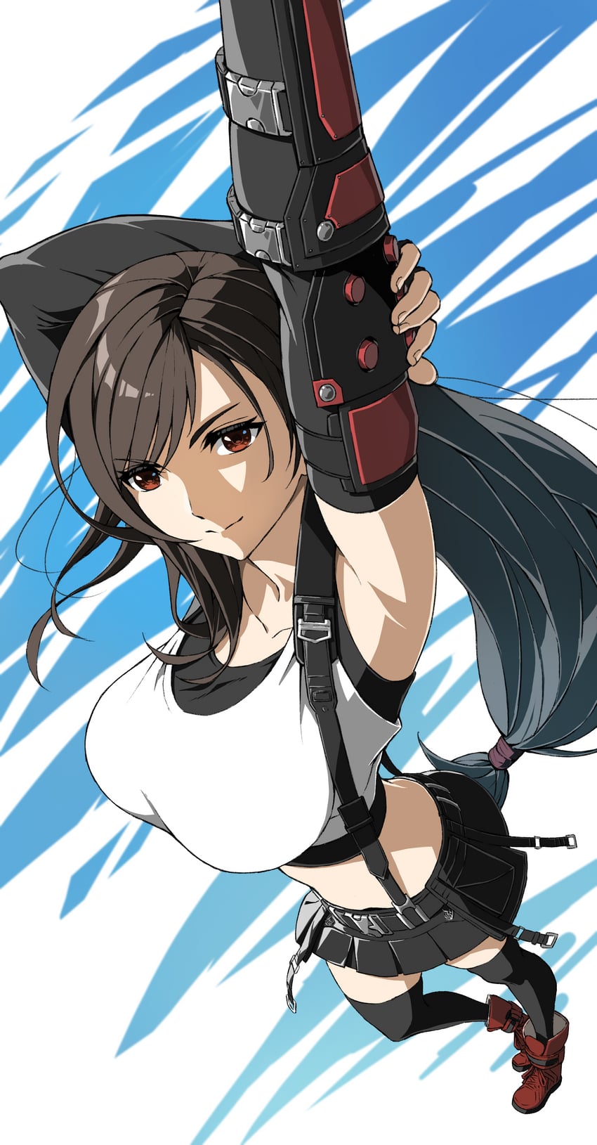 tifa lockhart (final fantasy and 2 more) drawn by zupakyo