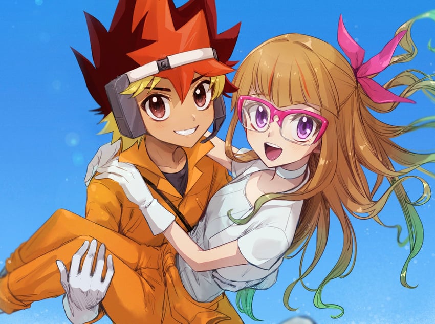 ohdo yuamu and ohdo yuhi (yu-gi-oh! and 1 more) drawn by kanidevice