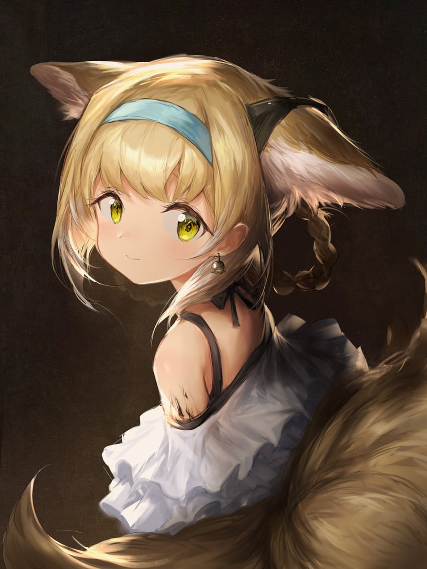 suzuran (arknights and 1 more) drawn by jell_(jell_y_fish)