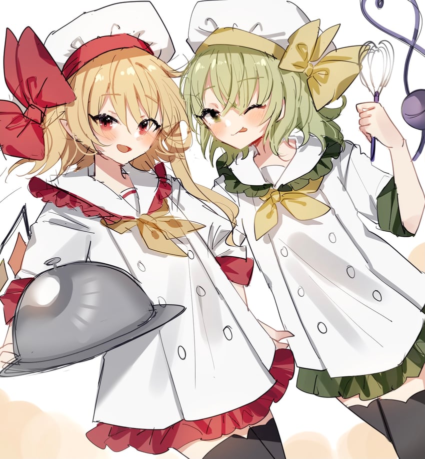 flandre scarlet and komeiji koishi (touhou) drawn by sorani_(kaeru0768)