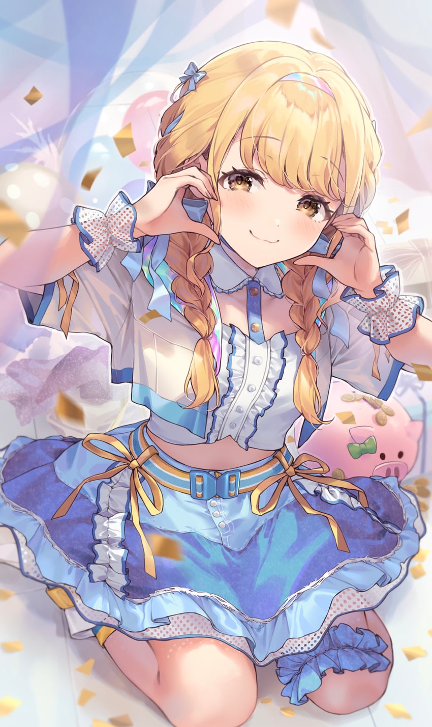 fujita kotone (idolmaster and 1 more) drawn by shiidap