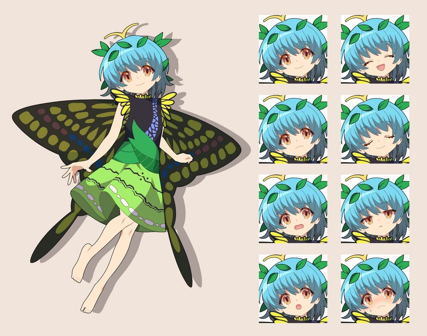 eternity larva (touhou) drawn by 4rion