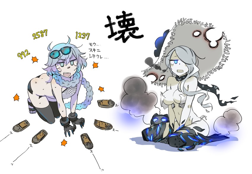 supply depot princess and seaport summer princess (kantai collection) drawn by kusanagi_tonbo