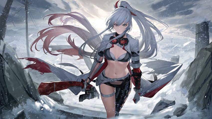 alpha and lucia: crimson weave (punishing: gray raven) drawn by cc_xiaotintin