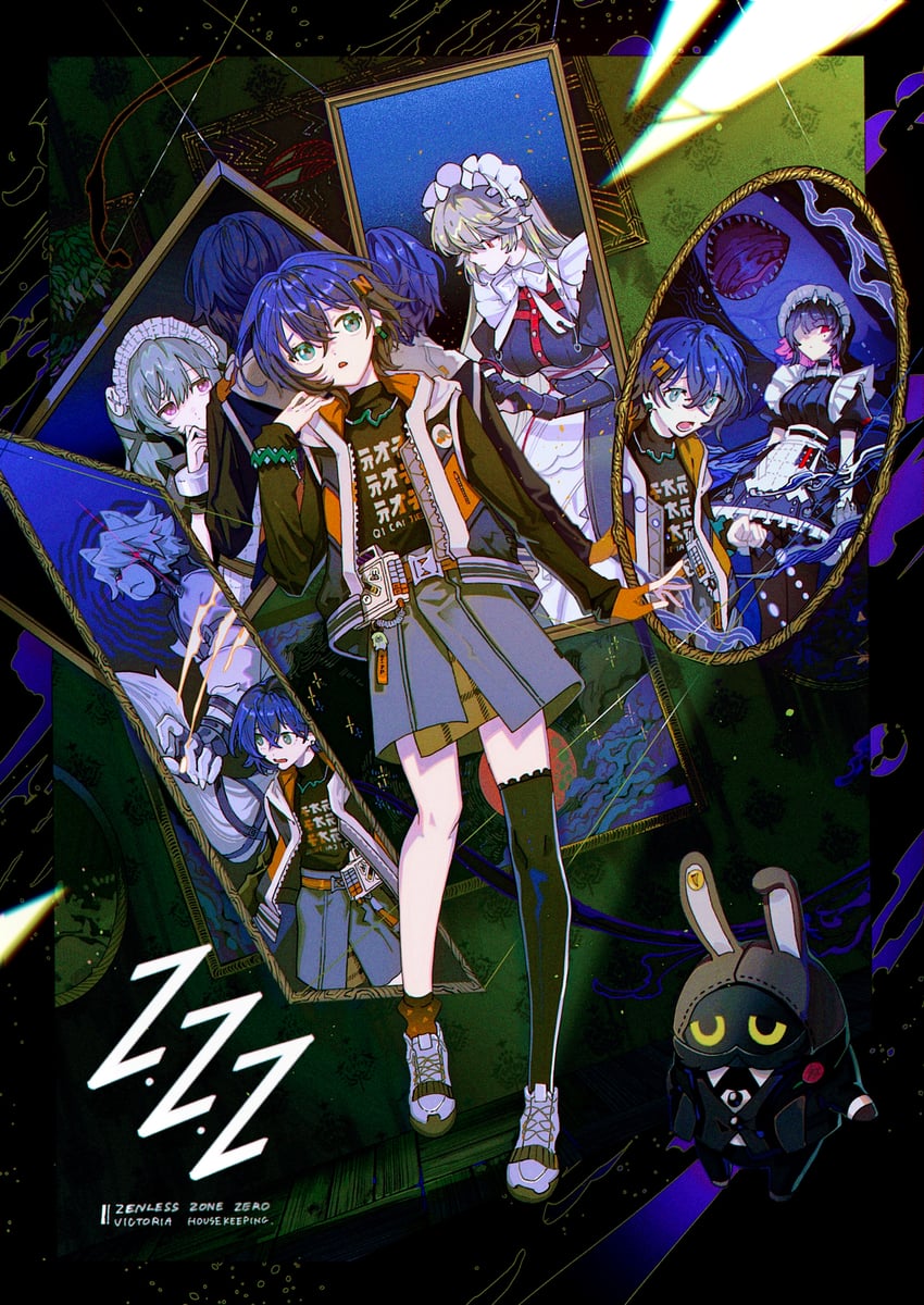 ellen joe, belle, von lycaon, corin wickes, alexandrina sebastiane, and 1 more (zenless zone zero) drawn by endo_(takolegs)