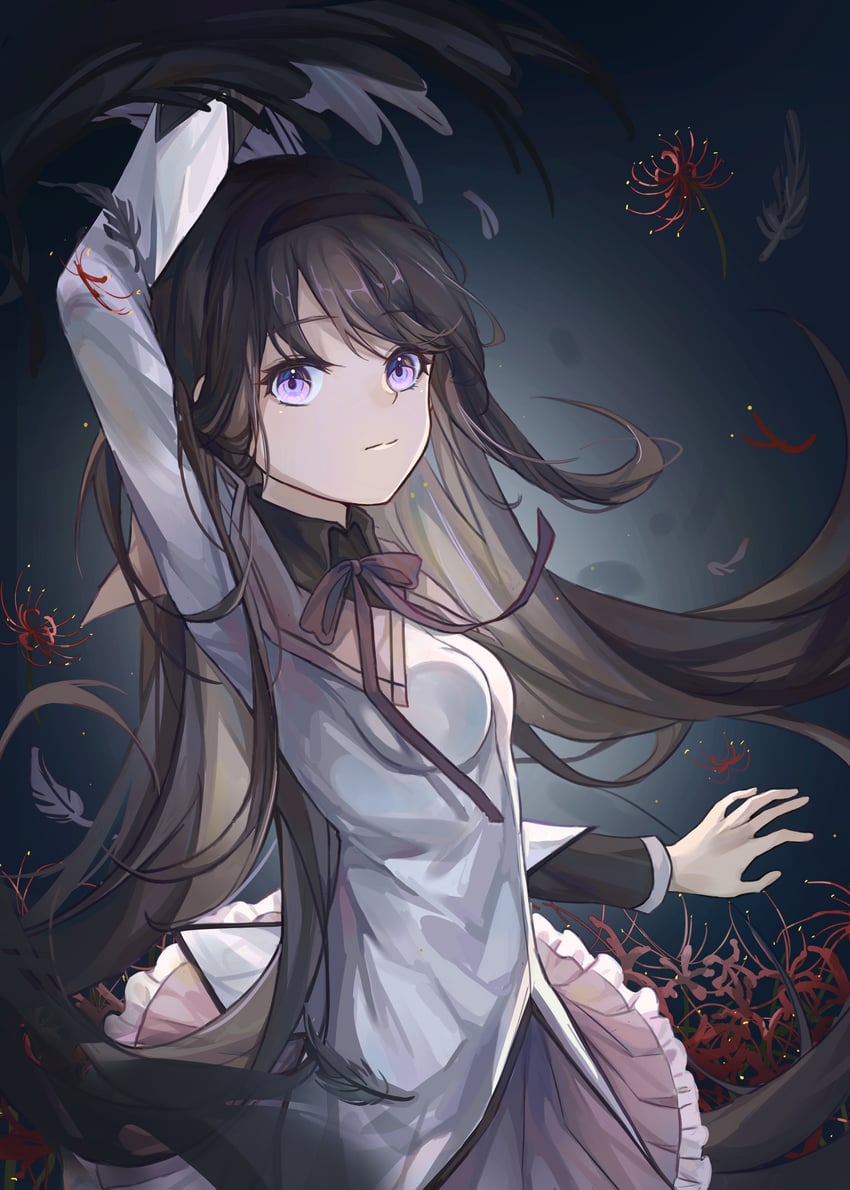 akemi homura (mahou shoujo madoka magica) drawn by lan_su