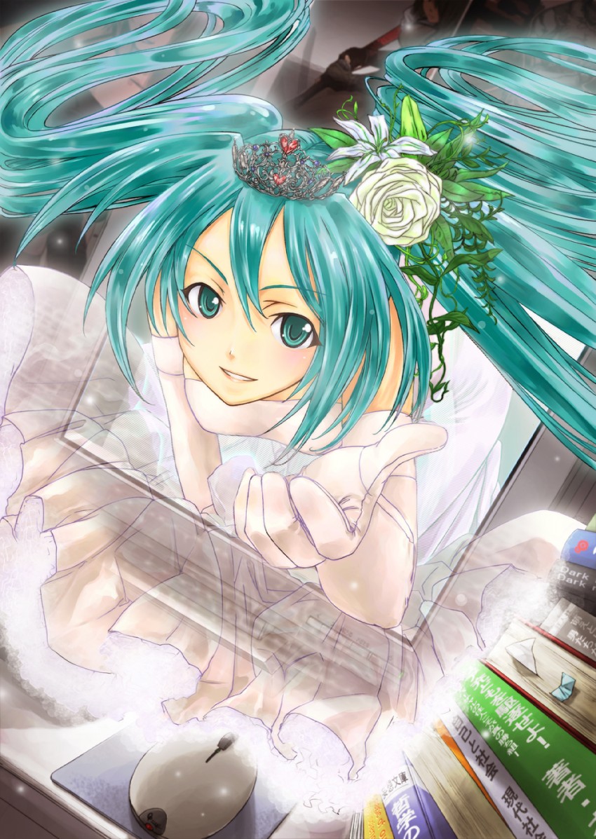 hatsune miku (vocaloid and 1 more) drawn by otarou_(otamax)