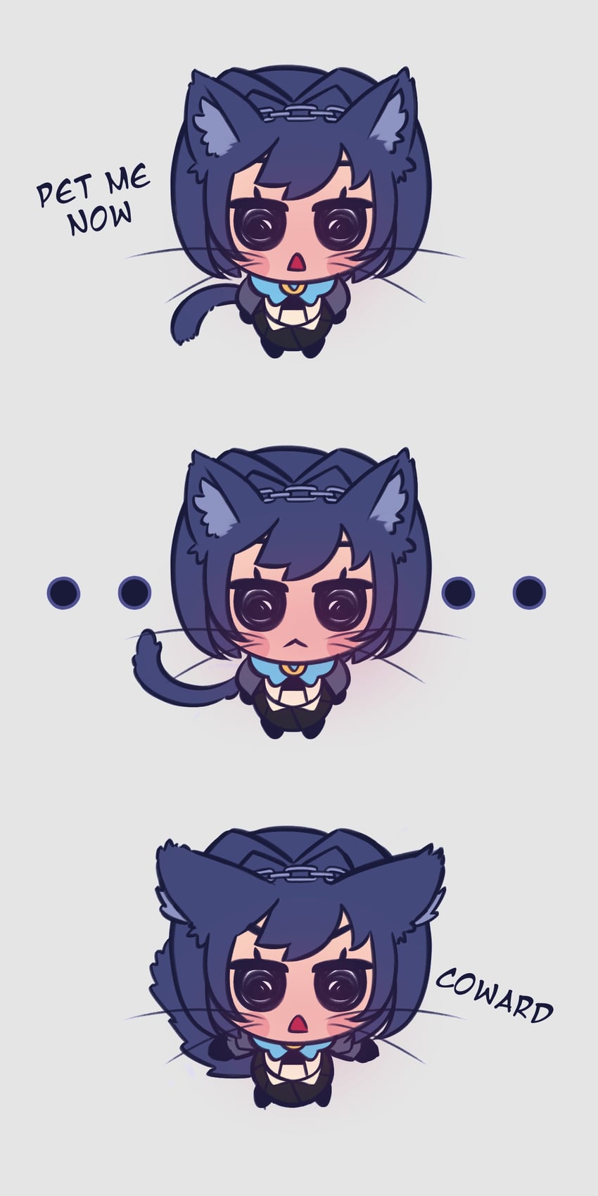 ouro kronii and smol kronii (hololive and 1 more) drawn by loen