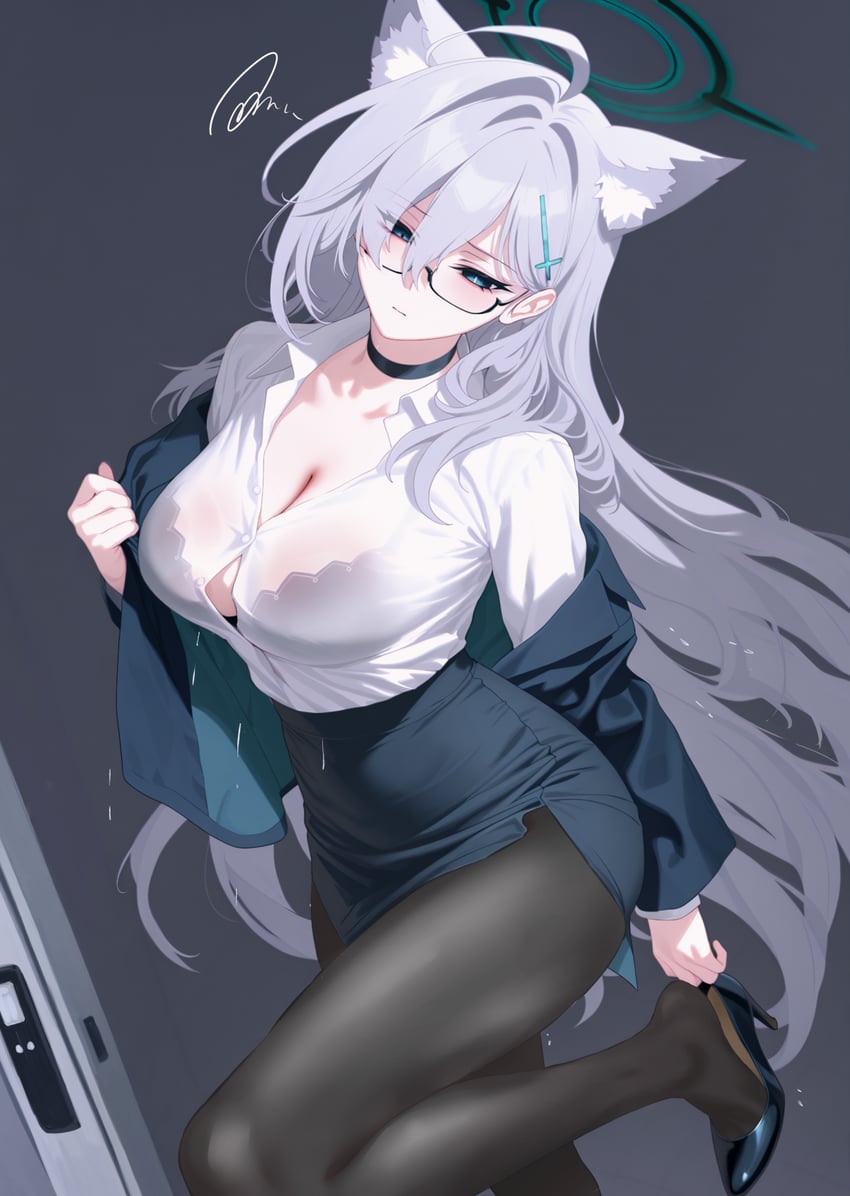 shiroko and shiroko terror (blue archive) drawn by ei_(eiei_e1)