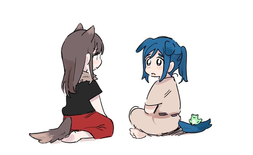 matsuura kanan and kurosawa dia (love live! and 1 more) drawn by pito_(sh02327)