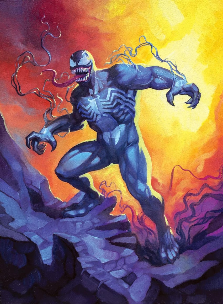 venom (marvel and 1 more) drawn by meghan_hetrick